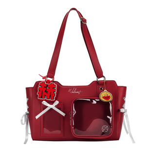 官方原创张凌赫周边痛包生日礼物小食量斜挎红色大容量包包女