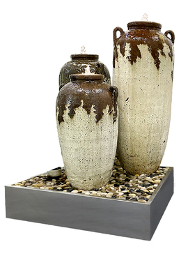 水景小品水系园庭院喷泉陶瓷美化