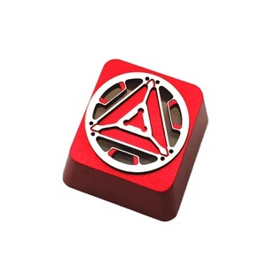 透光反应堆机械键盘铝合金键帽个性金属键帽铝合金阳极键帽