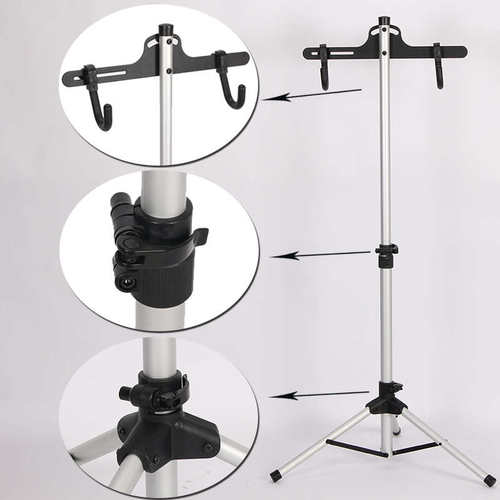 自行车停车架山地公路自伸缩式单车挂架展示架三角立式可调维修