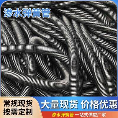 螺旋裹丝弹簧管桥梁渗水水管镀锌锰钢软式泄水利工程不锈钢管透水