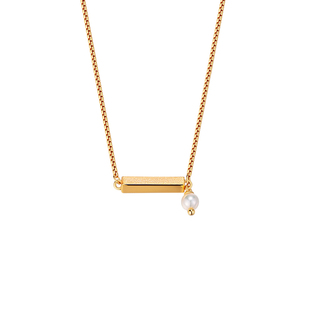 白岚三时项链925银新款珍珠毛衣链轻奢简约配饰精致时尚女XL5006