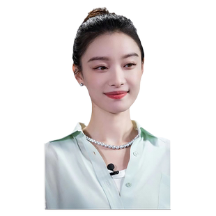 S999纯银真多麻施家珍珠耳钉女铂金灰倪妮同款耳环轻奢高级感耳饰