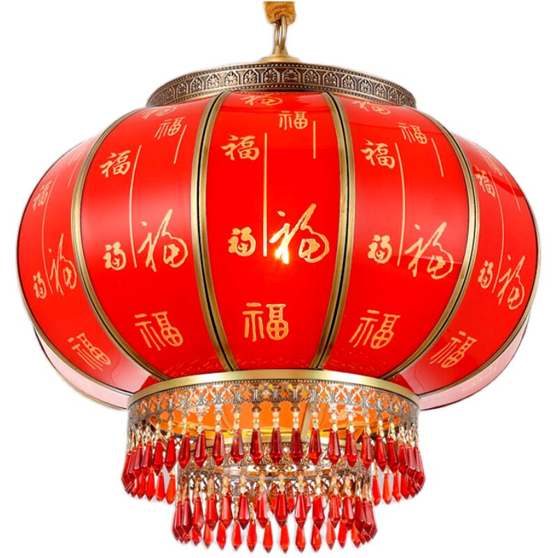 全铜框架玻璃灯罩不褪色