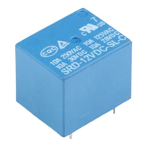 SRD-03/05/09/12/24VDC-SL-C 5脚 10A一组转换常开/闭 电磁继电器
