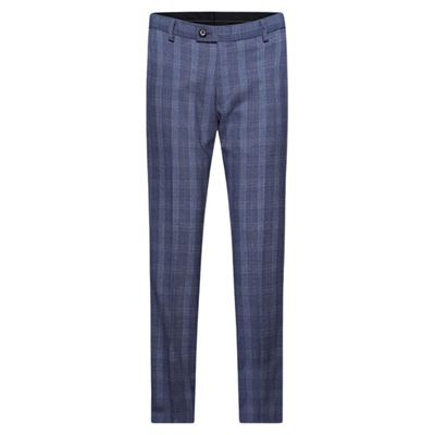 ZIOZIA春季时尚休闲舒适修身男士青年格子长裤西裤ZSP01104J