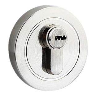 隐形门锁闭锁圆形通道锁木门锁暗锁卧室房门锁室内门锁辅助锁呆锁