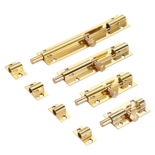 明装纯铜插销室内窗户卫生间安全防盗栓宿舍木门复古老式实心锁扣