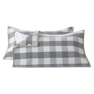 纯棉高档枕巾100全棉一对装2024新款老粗布防螨抗菌男生亚麻夏季