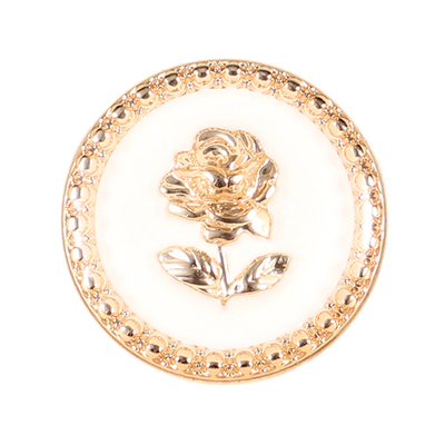 亮宇小香风金属玫瑰扣纽扣