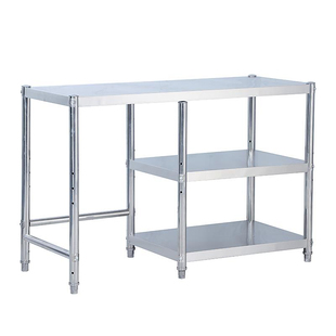 304不锈钢厨房操作台置物架液化气架落地式收纳架煤气罐灶台架子