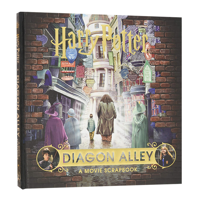 哈利波特与对角巷 电影剪贴簿 Harry Potter Diagon Alley A Movie Scrapbook 哈利波特电影 JK罗琳电影周边 英文原版贴纸书籍