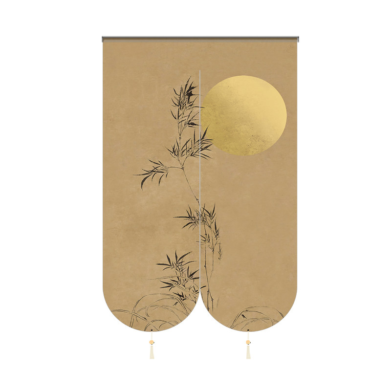 新中式竹子门帘风水化解定制