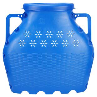 塑料鱼篓装鱼箱黄鳝活鱼摸抓捕鱼15升鱼护鱼桶钓鱼桶加厚装鱼筐