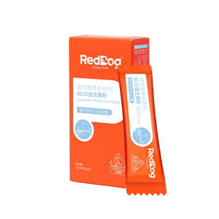 RedDog红狗BC30益生菌粉肠胃宝猫咪狗狗宠物专用营养补充剂25g