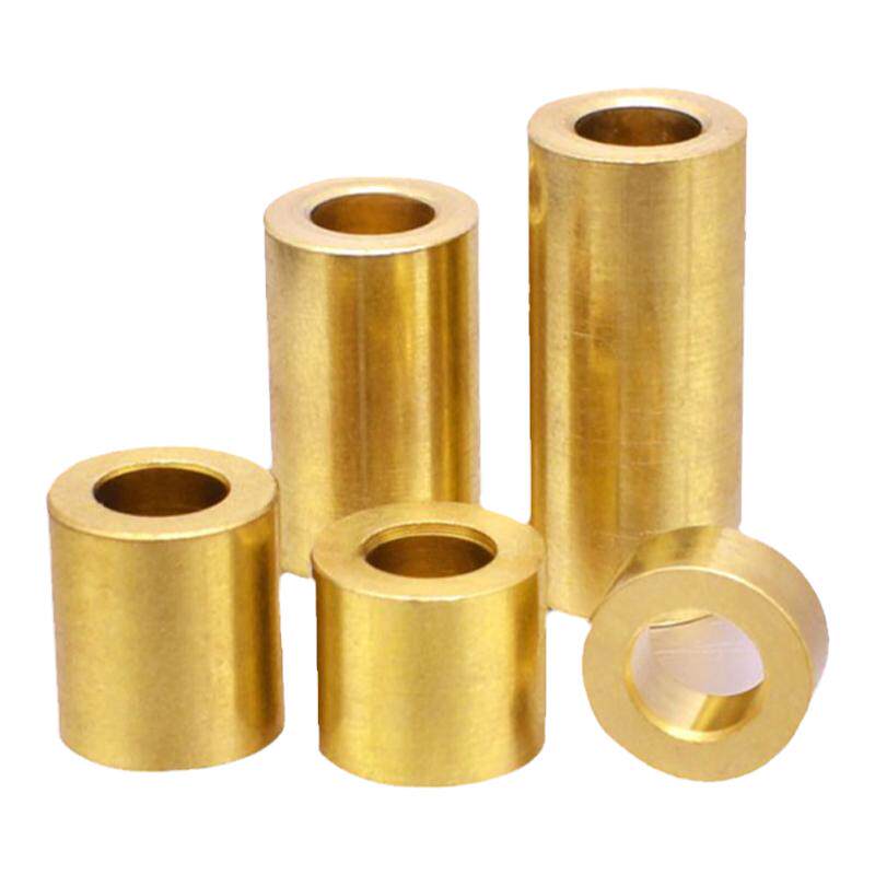 铜轴套衬套空心黄铜管轴承铜套直通隔离柱黄铜垫圈M2m3m4m5m6m7m8