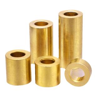铜轴套衬套空心黄铜管轴承铜套直通隔离柱黄铜垫圈M2m3m4m5m6m7m8