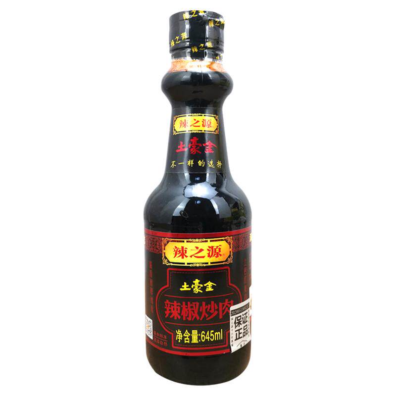 辣之源土豪金辣椒炒肉酱油645ml