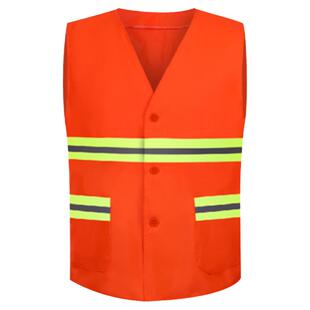 通明环卫工人反光安全背心保洁园林绿化荧光马甲物业工作衣服定制