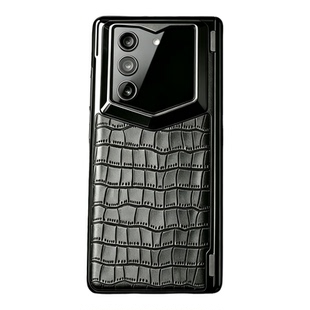 威图VERTU ALPHAFOLD手机壳真皮ALPHAFOLD原装壳手机套纬图折叠屏超薄商务原厂透明壳保护套VTL-202502手机壳