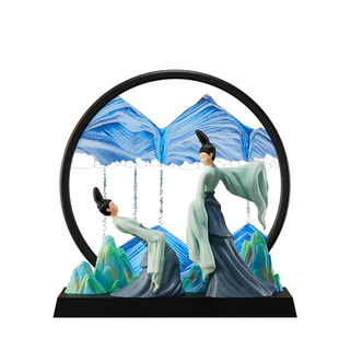 只此青绿仕女流沙画摆件高级感国潮文创伴手礼电影周边纪念品礼物