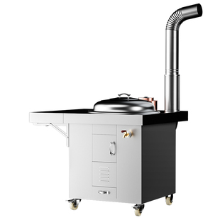 有甜新款蒸笼柴火灶家用烧木柴不锈钢大锅台移动无烟地锅土灶台