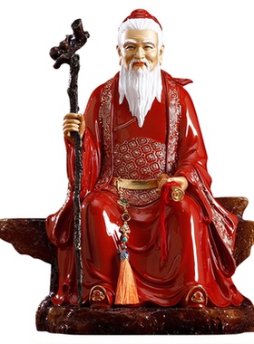 纯铜月老星君神像红神煤人牵红线