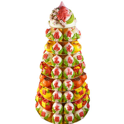 非遗手作老人祝寿送塔架