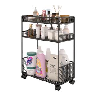 洗衣机置物架夹缝洗衣液侧面收纳柜阳台卫生间多层收纳架窄款架子