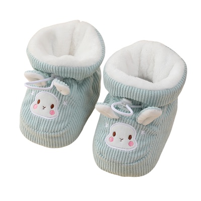 婴儿棉鞋秋冬加绒加厚保暖软底