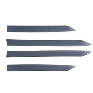 适用极氪9X前杠饰条后杠护角曜黑外观套件专用黑化饰条黑武士改装