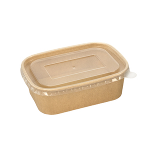 顶逸食品级野餐便当盒果切打包盒一次性牛皮纸饭盒户外露营盒子