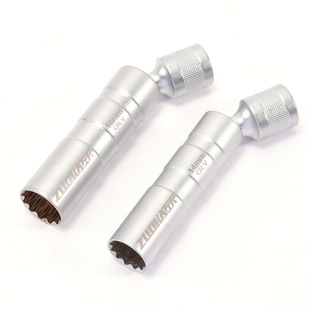 磁性万向火花塞套筒扳手14mm16mm汽车火花塞超薄宝马拆卸安装工具