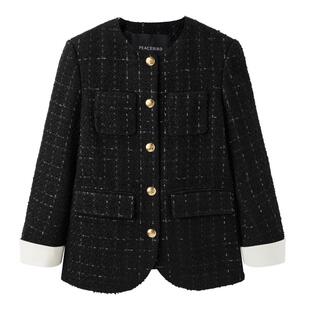 太平鸟女装年冬季品质小香风大衣A1AAD4149