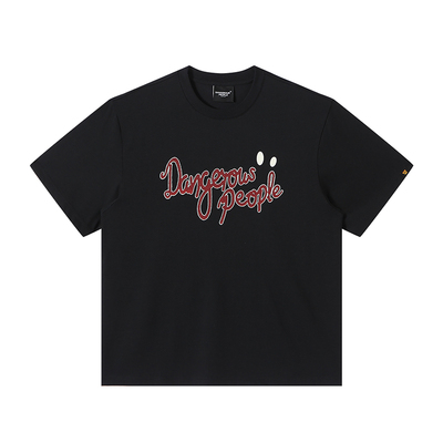 薛之谦dsp街头绣花字体短袖T恤