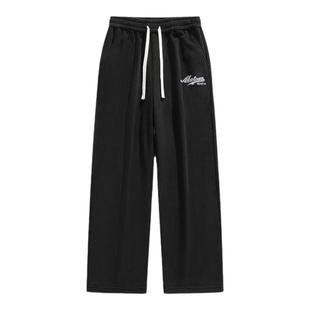 羊羔绒裤子男生冬季大码加肥加绒加厚男士休闲棉裤秋冬款直筒卫裤