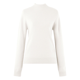 【100%绵羊毛】半高领打底毛针织衫女2025年冬季新款灰色针织上衣