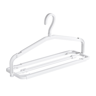 大衣架晒被子床单浴巾晾衣架被套阳台晾晒神器专用折叠伸缩防风