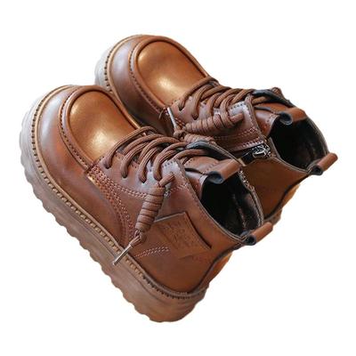 男童马丁靴儿童靴子2025新款秋冬