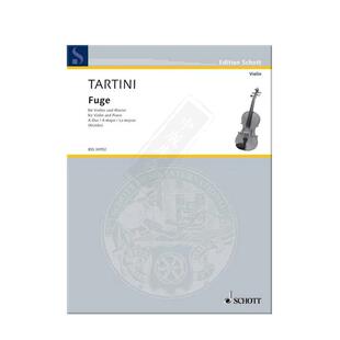 塔蒂尼 第四赋格曲 A大调 小提琴和钢琴 朔特原版乐谱书 Tartini Fuge A Dur Kreisler Meisterwerke der Violine 4 BSS30952