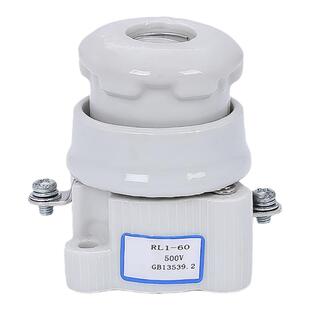 RL1-60/100螺旋式陶瓷保险丝底座380V熔断器座保险管底座500V熔座