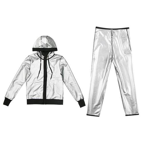 爆汗服女运动套装大码出汗发汗健身服跳绳暴汗服女外套舞蹈生专用