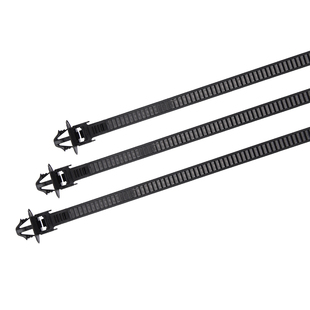 新能源电动汽车螺柱螺纹螺丝带孔尼龙扎带安装孔径M5/M6束线带SGS