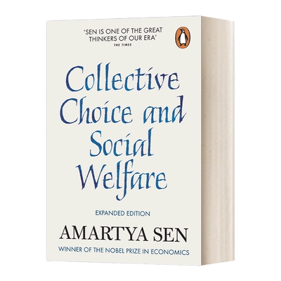 英文原版 Collective Choice and Social Welfare 集体选择与社会福利 阿马蒂亚·森 英文版 进口英语原版书籍