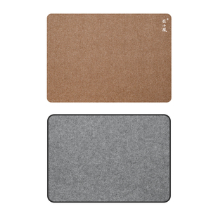 张小凤书画毛毡书法练习练字专用毛笔字文房四宝毛笔国画台布桌垫小学生可水洗灰色毡布书画垫包边画毯毛毡垫