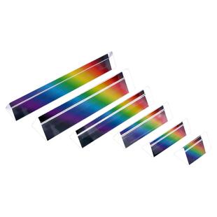 三棱镜光学玻璃摄影拍照道具七色彩虹分光镜三棱柱三菱镜学生教具