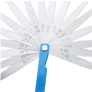 包邮 高精度 不锈钢 塞尺 间隙片塞规厚薄规 0.02-1.0MM 测微