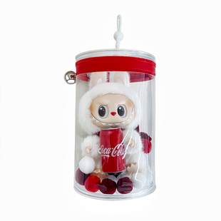 小盲骑新款H16小罐罐娃包小红罐 v1v2可乐labubu棉花娃娃外出展示