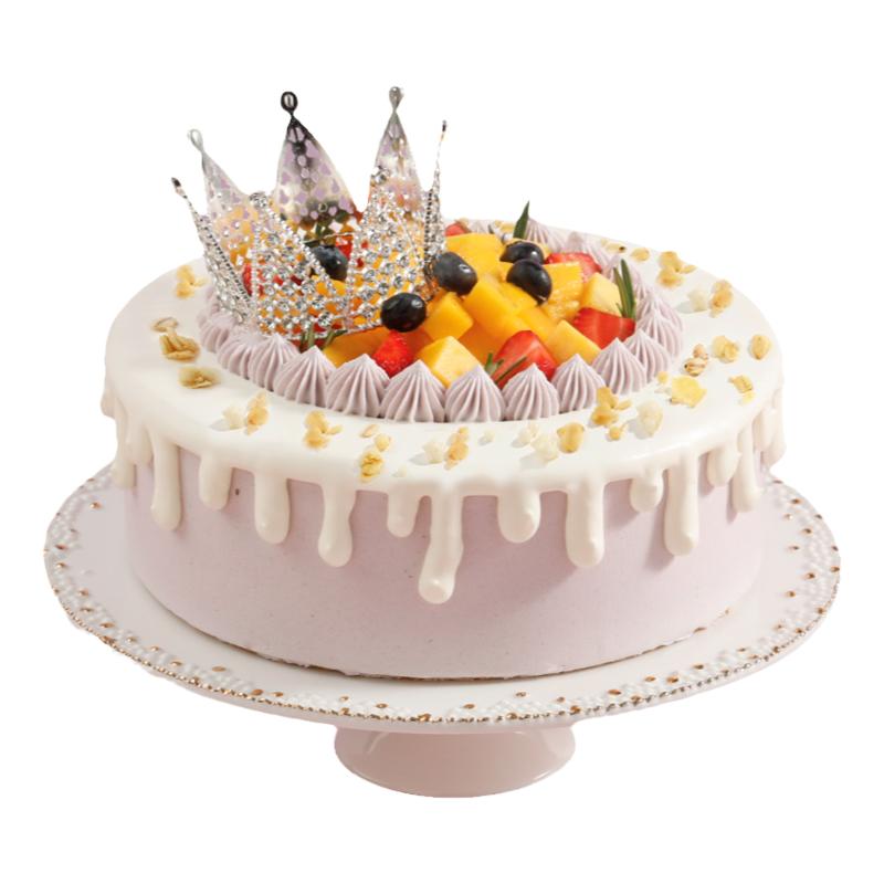【幸福西饼】芋见女神生日蛋糕动物奶油同城配送礼物女生老婆皇冠