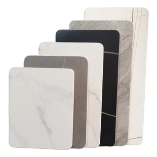 岩板台面圆形餐桌大理石定制厂家直销转盘桌面茶几订制板材台面板